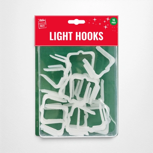 White Balcony /Fence Light Hooks
