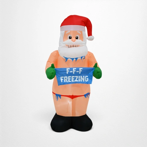 Inflatable 210cm Freezing Ass Off Santa 