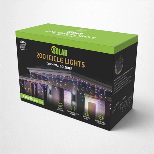 3.9m Carnival Solar Icicles