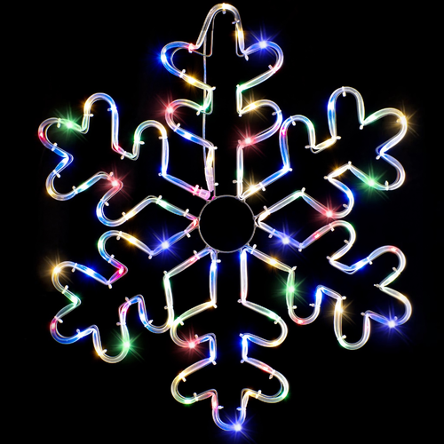 Multi Solar Tubelight Snowflake