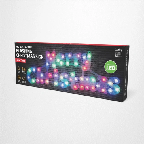 Merry Christmas Plaque Flashing