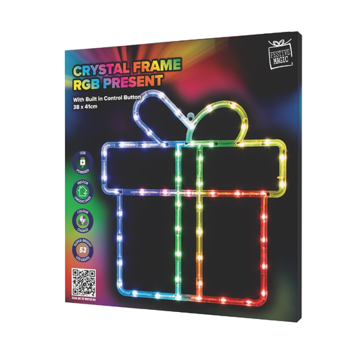 Crystal Framed Present Motif