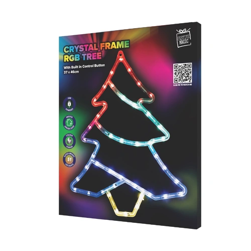 Crystal Framed Tree Motif