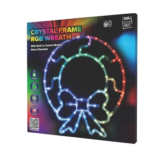 Crystal Framed Wreath Motif