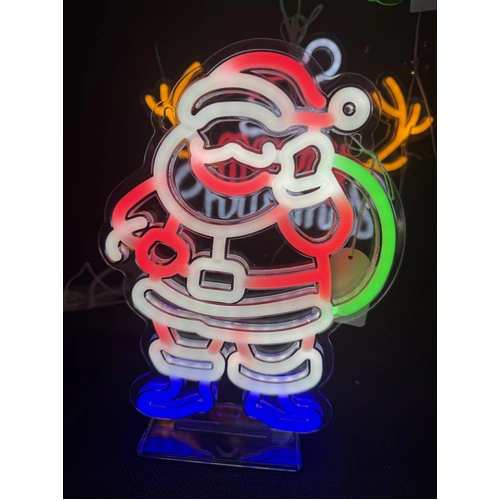 Neon Santa Motif - 27cm