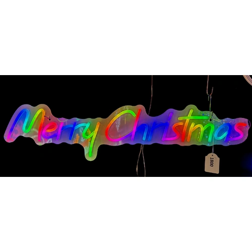 Neon Merry Christmas Colour Change Motif