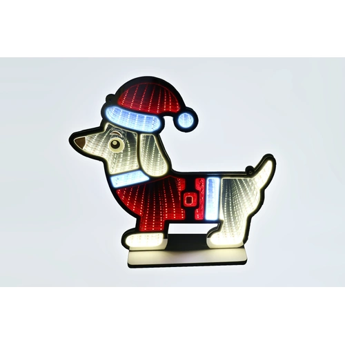 40cm Infinity Light Dachshund Motif