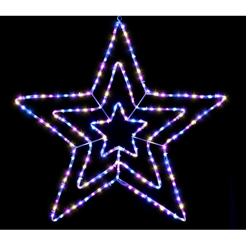 Triple Carnival Star Rope Light Motif 