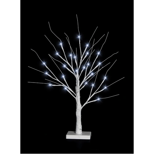 2 Foot Cool White Table Birch Tree