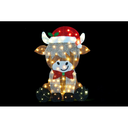 Glitter Mesh Highland cow