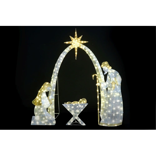 153cm Twinkle Mesh Nativity Scene