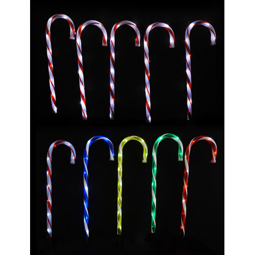 LED Path Candy Canes Red & White