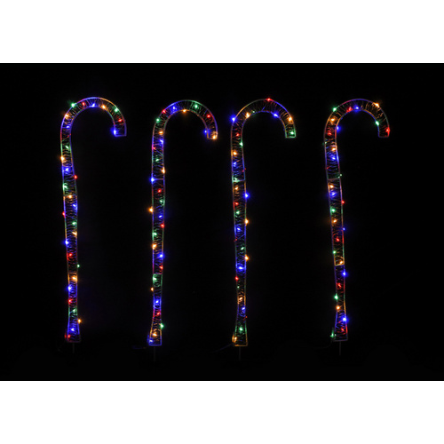 LED Wire path Candy Canes - 4 piece