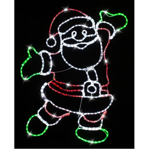 Happy Santa Rope Light Motif 