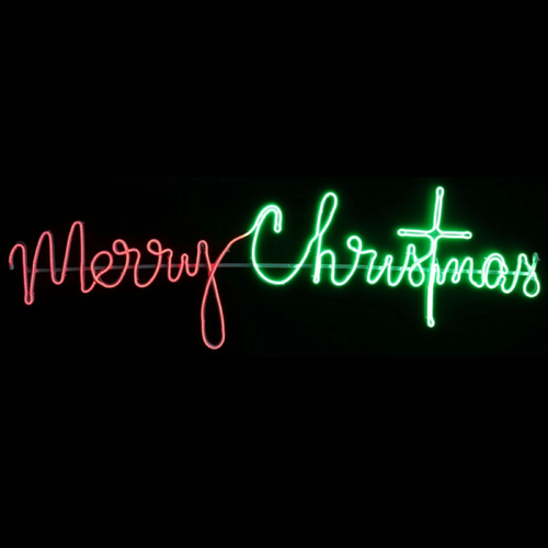 Neon Flex Merry Christmas - Green/Red - PREORDER FOR 2025