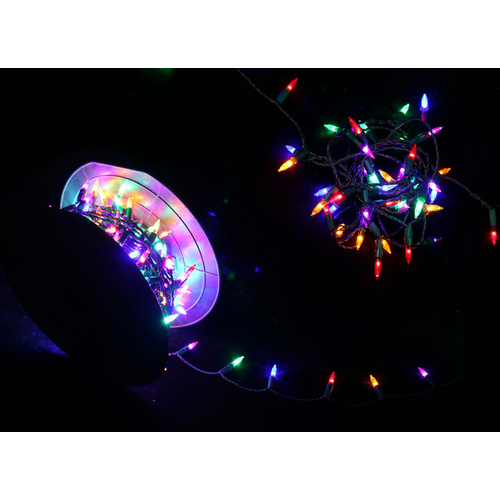 LED Retro Bulb Fairy Lights 20.9m Multi