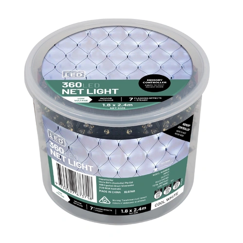 White LED Connectable Net Light 1.8m x 2.4m