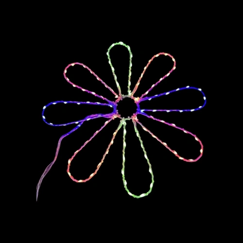 50cm Multi LED Flower Spinner Motif