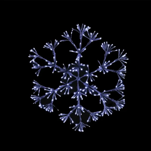 Silver Sparkle Snowflake 60cm