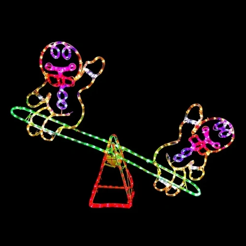 Gingerbread Figures Seesaw Rope Motif PREORDER 