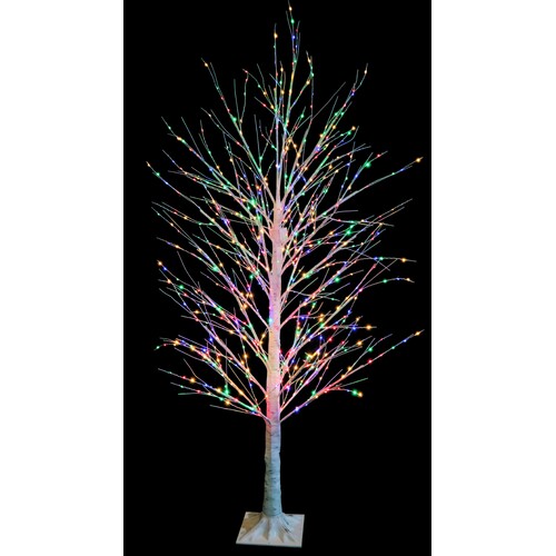 6’ LED Dazzling Multi Birch Tree  