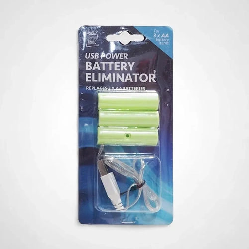 USB Battery Replacer 3pk AA 