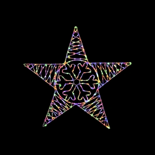 Multi Flex cable Star Snowflake Motif