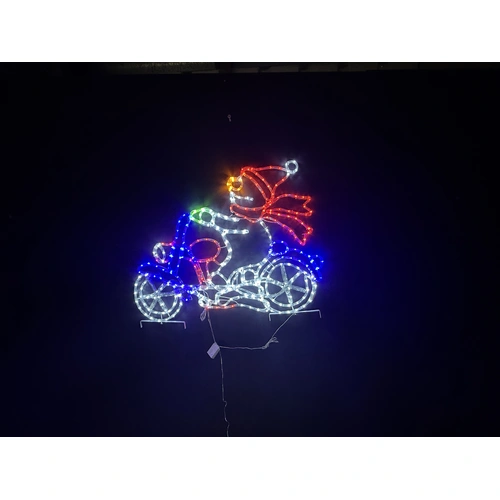 Snowman Motorbike Crew Rope Light Motif 