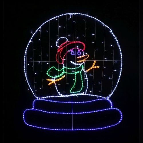 Snowman Snowglobe Rope Light Motif - avail October 24
