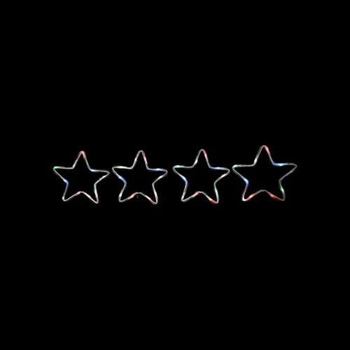 4 Solar Mesh Star Lights