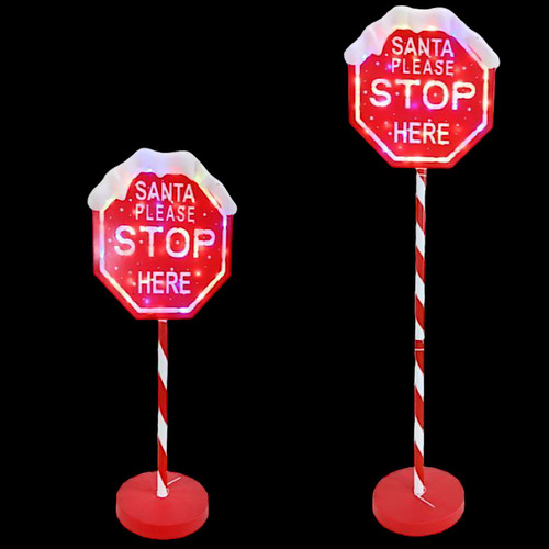 Santa Stop here LED sign - avail October 24