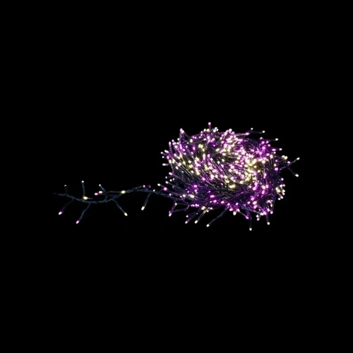 10.4m Pink and Warm White Cluster Light