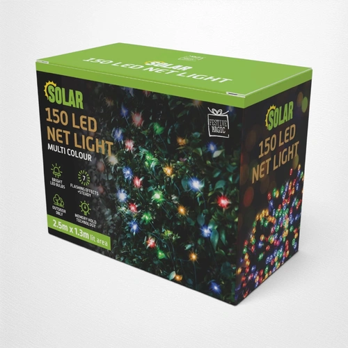 Christmas Solar Net Light 2.5m x 1.3m