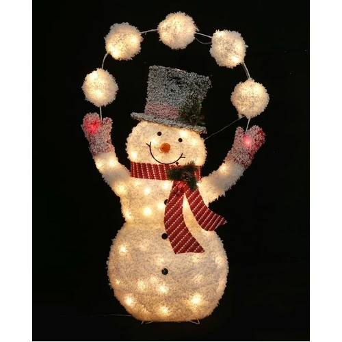 LED Mesh Frosty Snowman Juggling