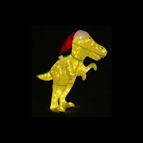 125cm LED Mesh Tinsel Dinosaur