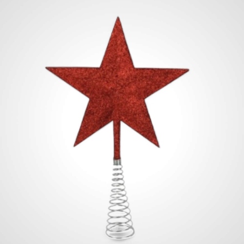 Red Glitter Star Tree Topper Avail Oct 23