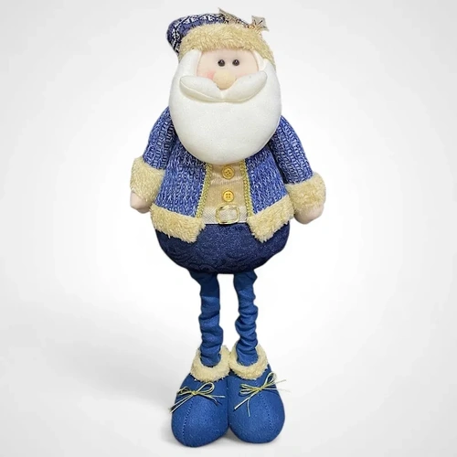 47cm Extendable Leg Blue Santa