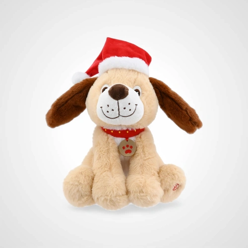Musical Christmas Brown Puppy Flapping Ears - Avail Oct 2025