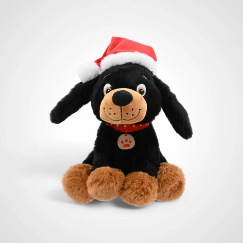 Musical Christmas Black Puppy Flapping Ears - Avail Oct 2025