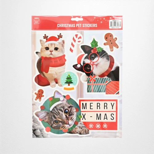 Funky Christmas Pet Stickers E