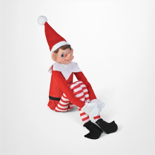 Mischiev-Elf Poseable Tie-On Photo Card