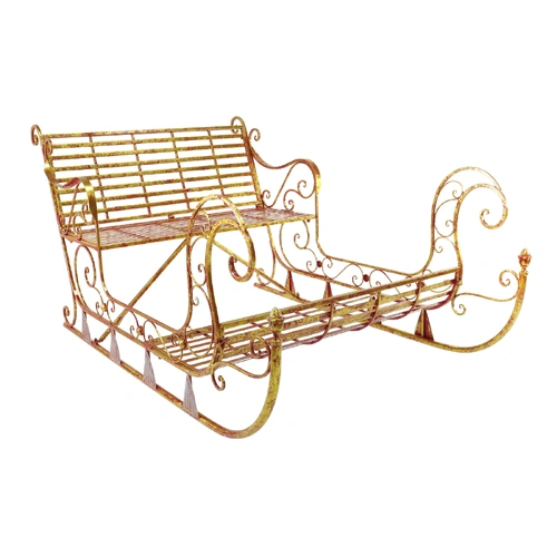 Garden Sleigh Wrought Iron - PREORDER