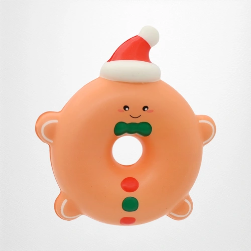 Gingerbread Doughnut Squishy Stress Toy