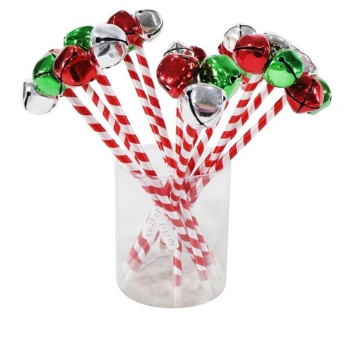 Jingle Bell Candy Striped Pen - AVAIL OCT 2024