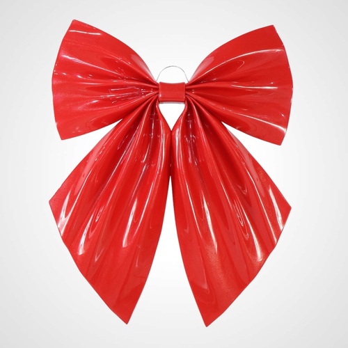 Hard Plastic Outdoor Red Bow - avail October 2024