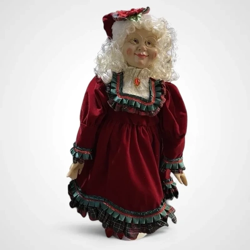 Mrs Claus Red and Green Tartan