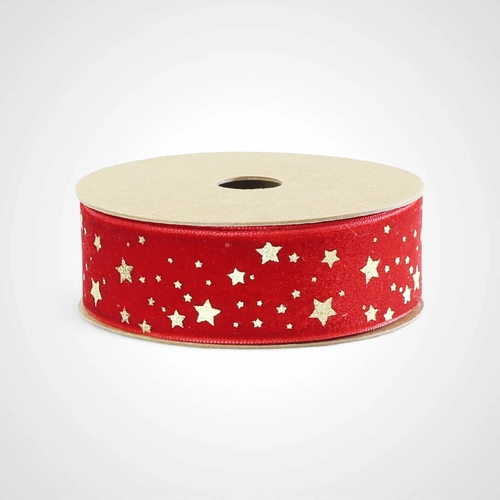 Red Velvet Foil Ribbon F -  Available Oct 2025