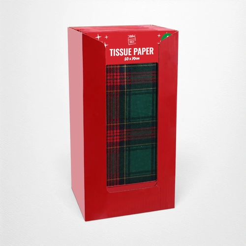 Tartan Tissue Paper 6 pk - D