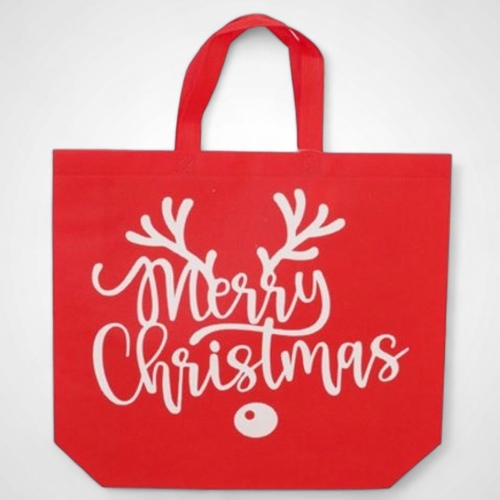 Red Print Shopping Bag M/C/Antlers - AVAIL OCT 2024
