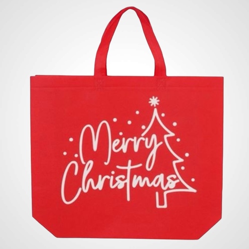 Red Print Shopping Bag M/C/Tree - AVAIL OCT 2024